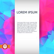 Abstract Colorful Triangles Background Vector N253