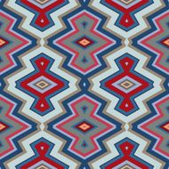 Color Abstract Retro Zigzag Vector Background N18