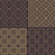 Set of seamless laced patterns N2