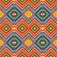 Color Abstract Retro Zigzag Vector Background N21