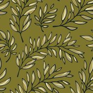 Seamless pattern decorative branches N13