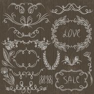 floral decorative borders ornamental rules dividers N3