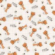seamless background with cats