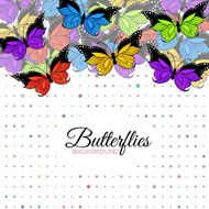 Background with butterflies N2