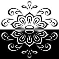 Abstract contour pattern N6