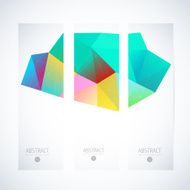 Abstract vector vertical mosaic banners N59