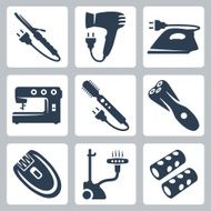 Vector beauty and garment care appliances