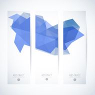 Abstract vector vertical mosaic banners N62