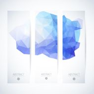 Abstract vector vertical mosaic banners N63