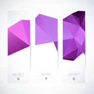 Abstract vector vertical mosaic banners N64