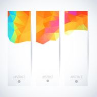 Abstract vector vertical mosaic banners N69