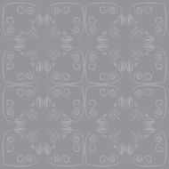 grey background with flowers and leaves