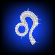 Zodiac Leo sign icon