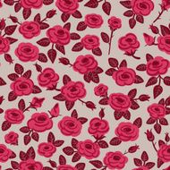 Seamless pattern of roses N7