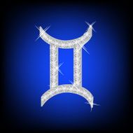 Zodiac Gemini sign icon