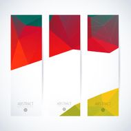 Abstract vector vertical mosaic banners N70