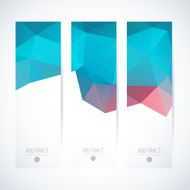 Abstract vector vertical mosaic banners N71