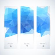 Abstract vector vertical mosaic banners N74