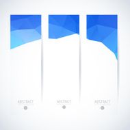Abstract vector vertical mosaic banners N75