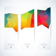 Abstract vector vertical mosaic banners N76