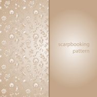 Seamless texture with flowers for scarpbooking N2