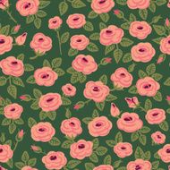 Seamless pattern of roses N9