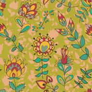 Seamless texture with flowers N111