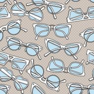 Seamless pattern with glasses N13