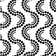 Geometric abstract monochrome seamless pattern with circles N4