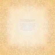Floral yellow abstract background