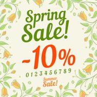 Spring sale design