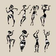 African silhouette set N24