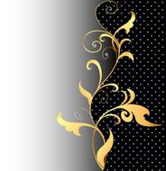 background with ornaments of gold and precious stones
