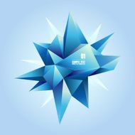 3d Abstract geometric form