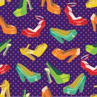 Colorful fashion women&#039;s High heel shoes Vector Fashion illustration