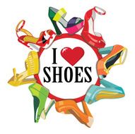 Colorful fashion women&#039;s High heel shoes Fashion illustration poster