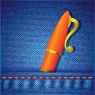 pen in jeans pocket