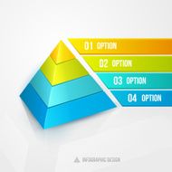 pyramid infographic design template