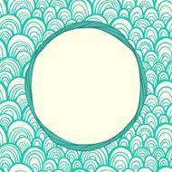 Seamless pattern with abstract scale texture and frame for text N2