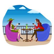 Friends enjoying Coffee
