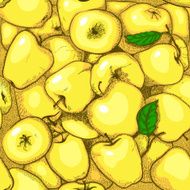Apples line art
