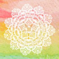 Elegant lacy doily Crochet mandala N7