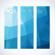 Abstract mosaic vertical banners set N17