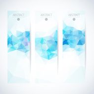 Abstract mosaic vertical banners set N18