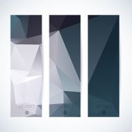 Abstract mosaic vertical banners set N19