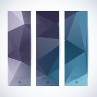 Abstract mosaic vertical banners set N20