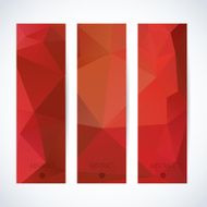 Abstract mosaic vertical banners set N21