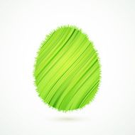 Green egg with herbs texture