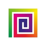 square rainbow spiral