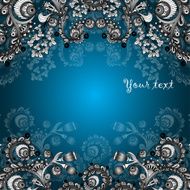 Vector abstract floral decorative background N53
